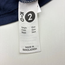 Load image into Gallery viewer, Boys KID, navy cotton t-shirt, dinosaur, EUC, size 2,