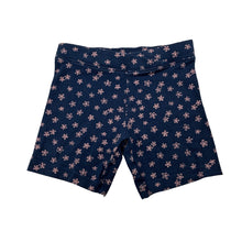 Load image into Gallery viewer, Girls Anko, navy floral bike shorts, wash fade, FUC, size 7,