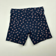 Load image into Gallery viewer, Girls Anko, navy floral bike shorts, wash fade, FUC, size 7,