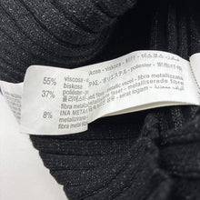 Load image into Gallery viewer, Girls Zara, black ribbed skivvy top, GUC, size 6,