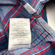 Load image into Gallery viewer, Boys Target, checked lightweight cotton long sleeve shirt, GUC, size 5,