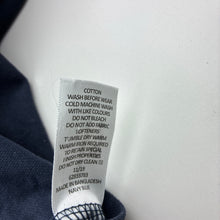 Load image into Gallery viewer, Unisex Target, navy cotton long sleeve school polo shirt, GUC, size 7-8,