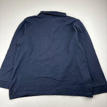 Load image into Gallery viewer, Unisex Target, navy cotton long sleeve school polo shirt, GUC, size 7-8,