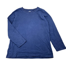 Load image into Gallery viewer, Unisex Brilliant Basics, navy cotton long sleeve top, wash fade, FUC, size 5,
