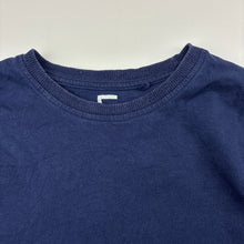 Load image into Gallery viewer, Unisex Brilliant Basics, navy cotton long sleeve top, wash fade, FUC, size 5,