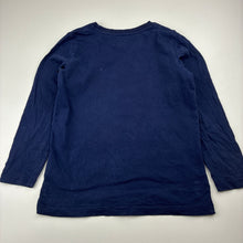 Load image into Gallery viewer, Unisex Brilliant Basics, navy cotton long sleeve top, wash fade, FUC, size 5,