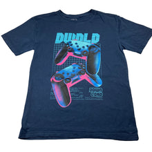 Load image into Gallery viewer, Boys Anko, navy cotton t-shirt, gaming, wash fade, FUC, size 10,