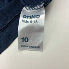 Load image into Gallery viewer, Boys Anko, navy cotton t-shirt, gaming, wash fade, FUC, size 10,
