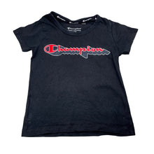 Load image into Gallery viewer, Girls Champion Authentic, black cotton t-shirt / top, FUC, size 4,