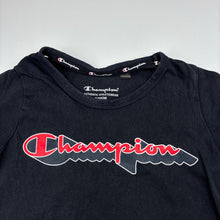 Load image into Gallery viewer, Girls Champion Authentic, black cotton t-shirt / top, FUC, size 4,