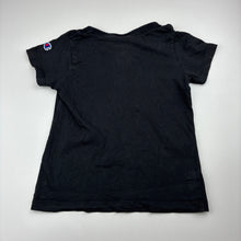 Load image into Gallery viewer, Girls Champion Authentic, black cotton t-shirt / top, FUC, size 4,