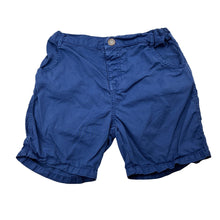 Load image into Gallery viewer, Boys purebaby, blue organic cotton shorts, adjustable, wash fade, FUC, size 4,