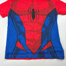Load image into Gallery viewer, Boys Marvel, spider-man cotton hooded tee / top, wash fade, FUC, size 4,
