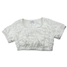 Load image into Gallery viewer, Girls Zara, cropped crinkle short sleeve top, FUC, size 6,