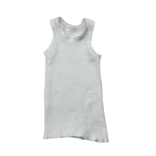 Load image into Gallery viewer, Unisex Bonds, white ribbed cotton singlet top, GUC, size 0000,