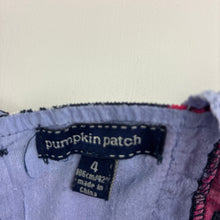 Load image into Gallery viewer, Girls Pumpkin Patch, floral corduroy cotton dress, FUC, size 4, L: 54cm