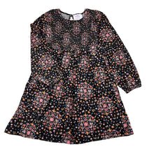 Load image into Gallery viewer, Girls Mango, floral cotton long sleeve dress, wash fade, FUC, size 6, L: 61cm