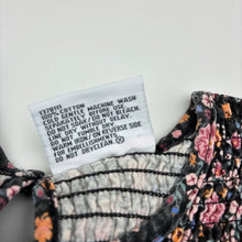 Load image into Gallery viewer, Girls Mango, floral cotton long sleeve dress, wash fade, FUC, size 6, L: 61cm