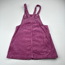 Load image into Gallery viewer, Girls Zara, corduroy cotton overalls dress / pinafore, EUC, size 3-4, L: 55cm
