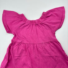 Load image into Gallery viewer, Girls Mango, pink cotton casual dress, GUC, size 4, L: 51cm