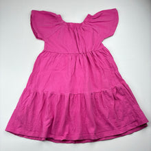 Load image into Gallery viewer, Girls Mango, pink cotton casual dress, GUC, size 4, L: 51cm
