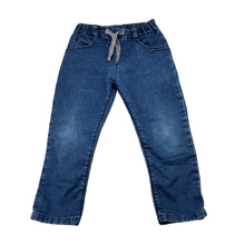 Load image into Gallery viewer, Unisex Petit Bateau, stretch knit denim, pants, elasticated, GUC, size 2,