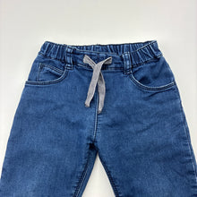 Load image into Gallery viewer, Unisex Petit Bateau, stretch knit denim, pants, elasticated, GUC, size 2,
