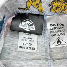 Load image into Gallery viewer, Boys Jurassic World, stretchy leggings / bottoms, light marks, GUC, size 00,