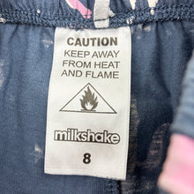 Load image into Gallery viewer, Girls Milkshake, cotton pyjama pants, unicorns, FUC, size 8,