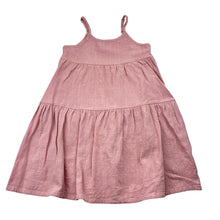 Load image into Gallery viewer, Girls Anko, pink viscose / linen summer dress, GUC, size 5, L: 57cm