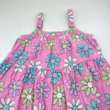 Load image into Gallery viewer, Girls Mango, floral cotton summer dress, GUC, size 7, L: 64cm