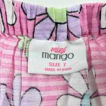 Load image into Gallery viewer, Girls Mango, floral cotton summer dress, GUC, size 7, L: 64cm