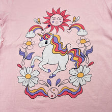 Load image into Gallery viewer, Girls Target, organic cotton t-shirt, unicorn, FUC, size 5,