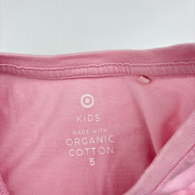 Load image into Gallery viewer, Girls Target, organic cotton t-shirt, unicorn, FUC, size 5,
