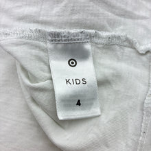 Load image into Gallery viewer, Boys Target, white cotton long-sleeve tee / top, FUC, size 4,