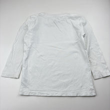 Load image into Gallery viewer, Boys Target, white cotton long-sleeve tee / top, FUC, size 4,