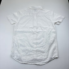 Load image into Gallery viewer, Boys Urban, white linen / cotton short-sleeve shirt, EUC, size 8,