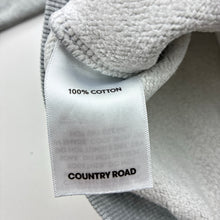 Load image into Gallery viewer, Unisex Country Road, embroidered heritage cotton sweater / jumper, marks on cuffs, FUC, size 7,