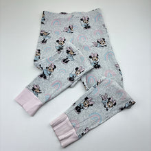 Load image into Gallery viewer, Girls Disney, Minnie Mouse, ribbed pyjama top &amp; bottoms, FUC, size 7,