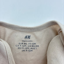 Load image into Gallery viewer, Unisex H&amp;M, organic cotton bodysuit / romper, GUC, size 1,