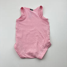Load image into Gallery viewer, Girls Bonds, pink stretchy singletsuit romper, GUC, size 000,