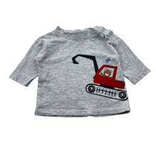 Load image into Gallery viewer, Boys Dymples, cotton long sleeve top, digger, GUC, size 000,
