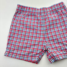 Load image into Gallery viewer, Boys Carter's, checked lightweight cotton shorts, elasticated, FUC, size 2,