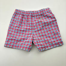 Load image into Gallery viewer, Boys Carter's, checked lightweight cotton shorts, elasticated, FUC, size 2,