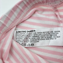 Load image into Gallery viewer, Girls Bilbi, pink striped stretchy leggings / bottoms, GUC, size 00,