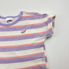 Load image into Gallery viewer, Girls Anko, striped cotton romper, GUC, size 00,