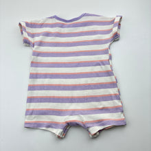 Load image into Gallery viewer, Girls Anko, striped cotton romper, GUC, size 00,