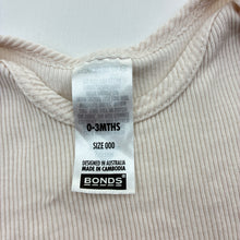 Load image into Gallery viewer, Girls Bonds, ribbed cotton bodysuit / romper, EUC, size 000,