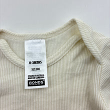 Load image into Gallery viewer, Unisex Bonds, ribbed cotton bodysuit / romper, EUC, size 000,