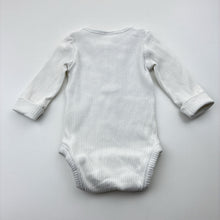 Load image into Gallery viewer, Unisex Baby Berry, ribbed stretchy bodysuit / romper, GUC, size 00,